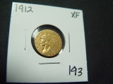 1912 $2.5 Gold Indian   XF