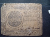 1776 $7 Continental Currency Avg. Circulated