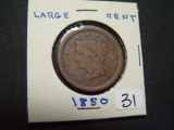 1850 Large Cent   Good