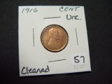 1916 Lincoln Cent   Cleaned  Unc.