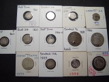 Thirteen Bust & Seated Coins- All culls