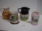 2 Mugs & 2 Pitchers, Marked England Beeswick & USA