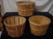 3 Bushel Baskets