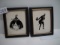 2 Framed Silhouettes