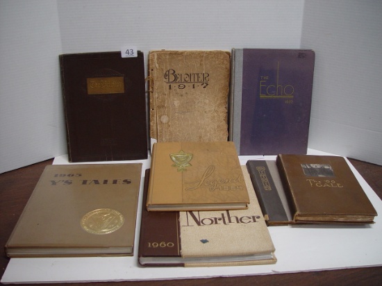 Vintage Yearbooks, The Beloiter, Beloit WI., 1917 & 1926,, &