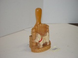 Scottish Dog Brush Holder w/Brush