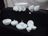 Large Collection of Milk Glass, Mostly West Moreland, includes