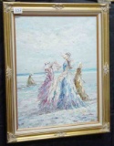 Signed Oil on Canvas by French Impressionist Marie Charlot