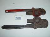 2 Pipe Wrenches, 1 is Walworth Mfg.