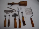 Job Lot of Kitchen Tools, Cake Cutter, Masher, Nut Cracker &