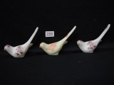 3 Fenton Artist Signed Birds