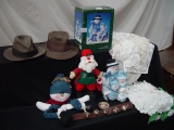 Job Lot of Fun Stuff, Plush Snowmen & Santa, Bells,&