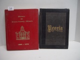 2 Hard Bound Books, History of Brown County, Illinois 1880 -1970 &