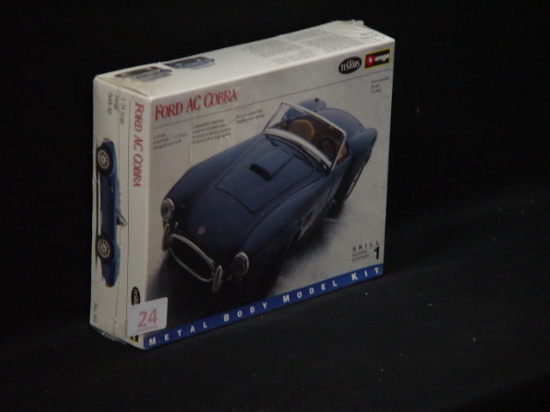 Testors Ford AC Cobra, Metal Body Model Kit 1:24 Scale Sealed In Box