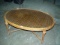 Deco Glass Top Coffee Table, 17.5