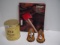 2 Souvenir Tomahawk Wis Indian Thermometers, &