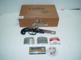 Pistol Cigarette Lighter, 2 Advertising Lighter, Modern Plating Corp. Freeport IL, &
