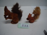 2 Miniature Squirrels Made in West Germany
