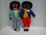 2 Black Americana Rag Dolls, 15.5