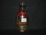 Quart Dairy Bottle Marked Store Bottle 5 cents, Union Dairy Farms