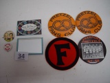 3 Freeport Pretzel Button, 1-67/68, Patch, 2 Freeport Farm &
