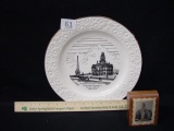 3 Advertising Pieces, Stephenson County Courthouse Plate (10.5