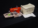 Signature Junior Battery Operated Sewing Machine w/case & instructions