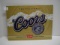 Contemporary Coors Beer Metal Sign, 12.5