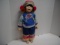 20” Eastern Doll Signed Rie, Porcelain Head, Hands & Feet, Cloth Body