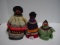 3 Seminole Indian Dolls, tallest 10.5”T