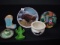 Job Lot of Tins, Planter, Cactus Dish & Plate & Small Pitcher