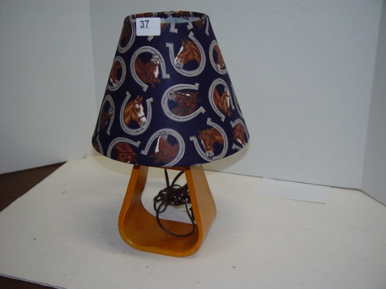 Western Lamp, 16" to top of shade, base is 6" x 3.5"