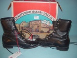 New Justin Boots 7 1/2 B With Box