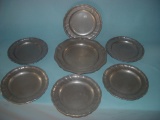 (7) Pieces Of Contemporary Pewter, Largest Is