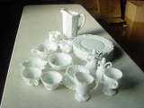 (20) Pieces Of Milk Glass, Mostly West Morland