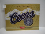 Contemporary Coors Beer Metal Sign, 12.5