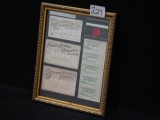 Framed Passes, & Fare Tickets from Dubuque and Minnesota Railroad Co., &