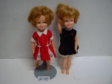 2 Deluxe Reading Corp. Elizabeth N.J. Dolls, 8.5”T