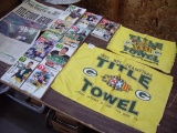 Green Bay Packers Newspaper, TV Guides & Championship Towels