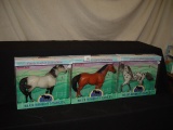 3 Blue Ribbon Stables Horses, Spanish Barb, Quarta Horse, &