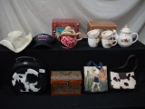 Job Lot of Tea Sets, Hats, Purses/Bag