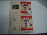 2 -1941 Basketball Programs, 1 Monroe vs Lake Geneva &