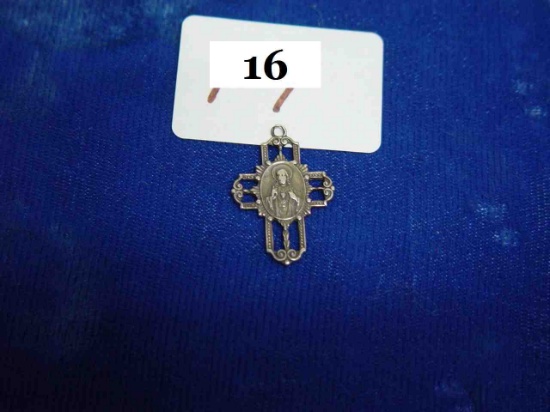 Sterling Silver Cross Pendant 0.060 Troy Oz.