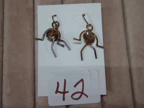 Sterling Silver Pierced Earrings, Un Weighed