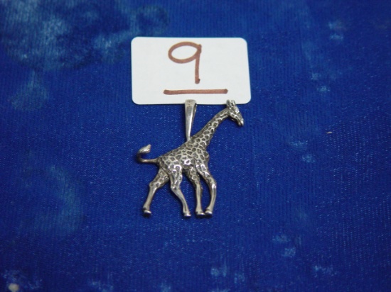 Sterling Silver Pendant (Giraffe) 0.225 Troy Oz.