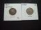 Pair of Shield Nickels: 1867 w/o Rays & 1882