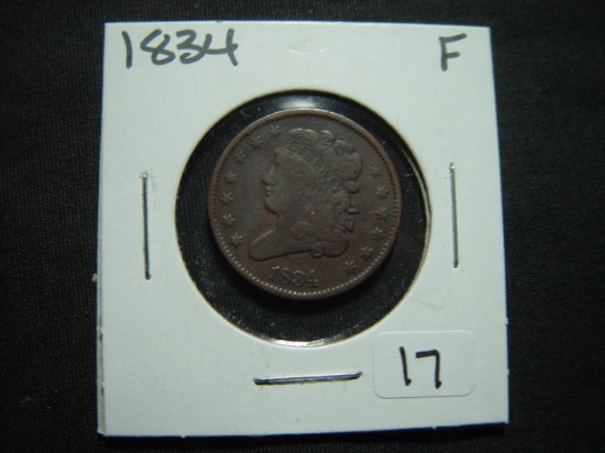 1834 Half Cent   Fine
