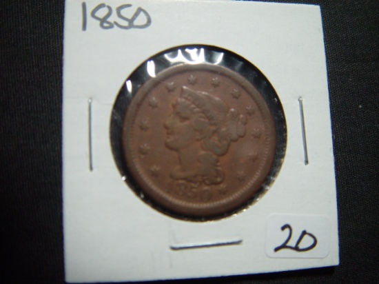 1850 Large Cent   VG
