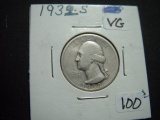 1932-S Washington Quarter   VG   KEY DATE