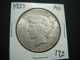 1927 Peace Dollar   AU